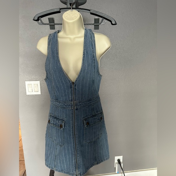 Forever 21 Striped Jean Dress| Size S - Picture 6 of 9
